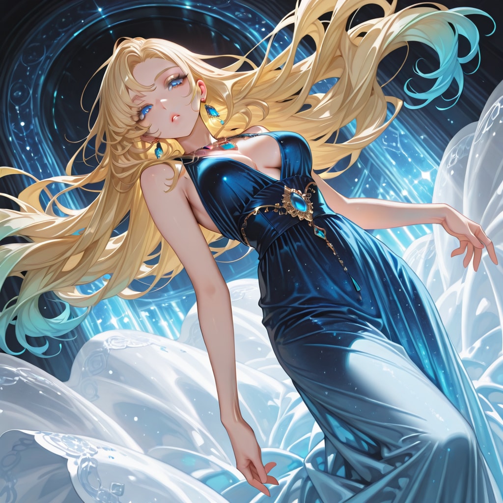 ブルーマーメイドドレス | の人気AIイラスト・グラビア