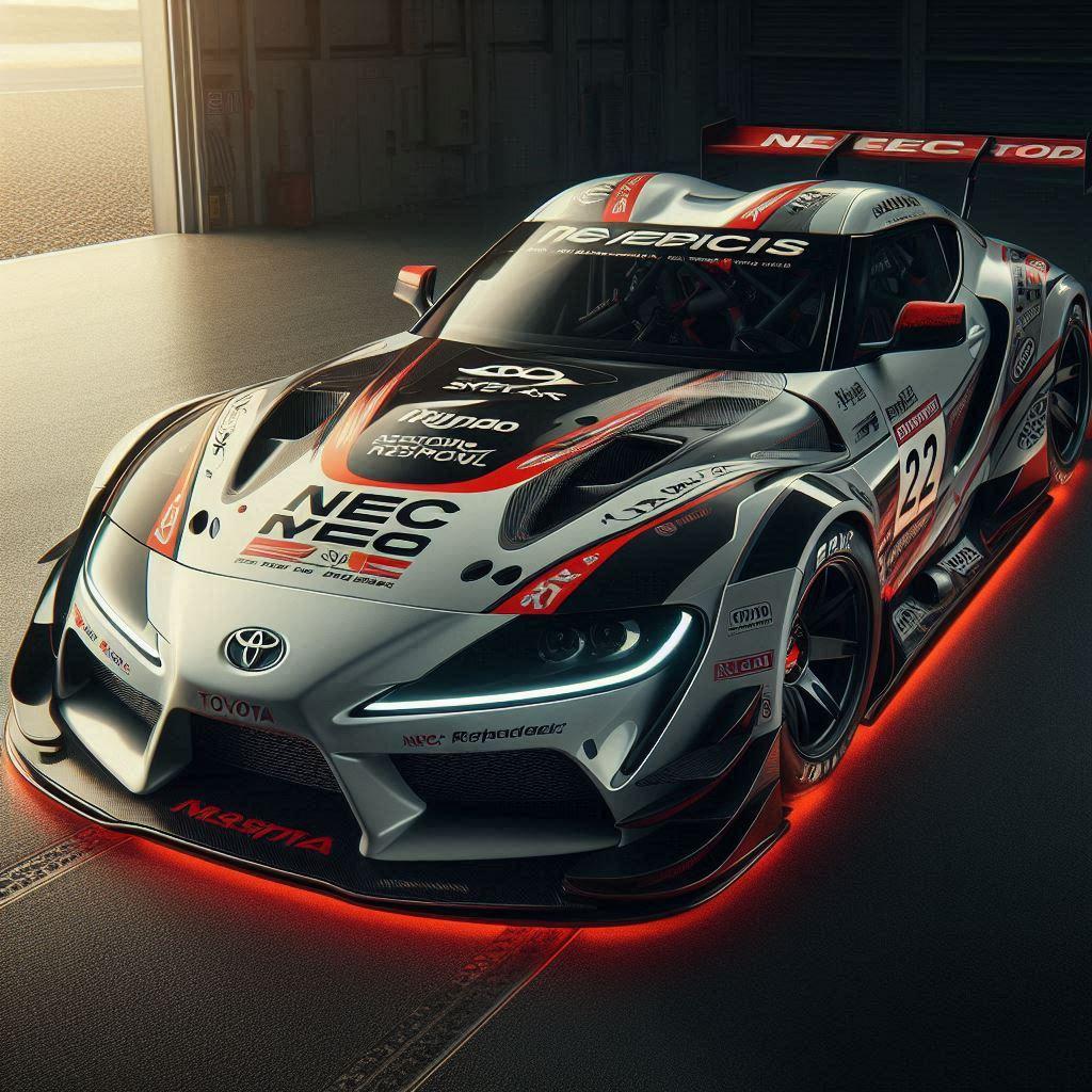 NECカラーのトヨタスープラレーシングカー | の人気AIイラスト・グラビア