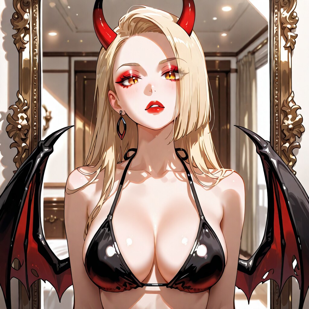 bonsaiでお化粧悪魔っ子260408