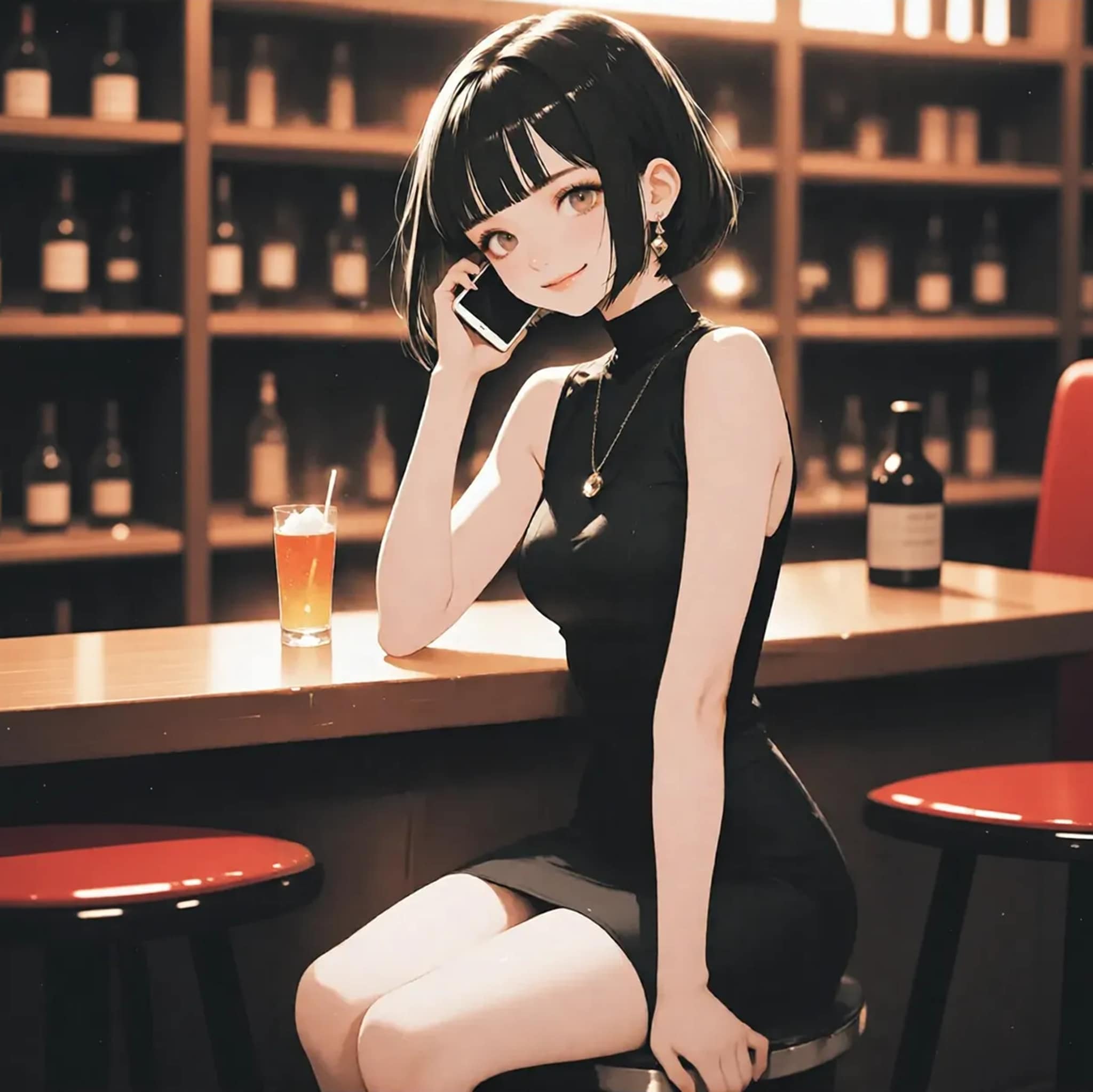 Sエピ『麗華とバーカウンター』スク水ver.付