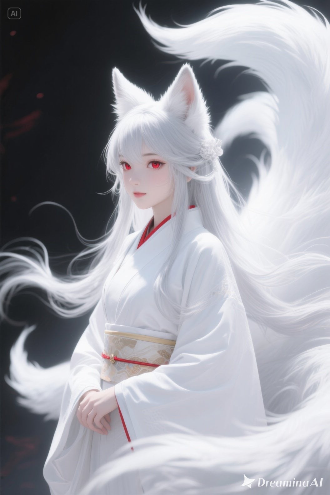 【フィギュア風】キツネの御神体様1 | の人気AIイラスト・グラビア