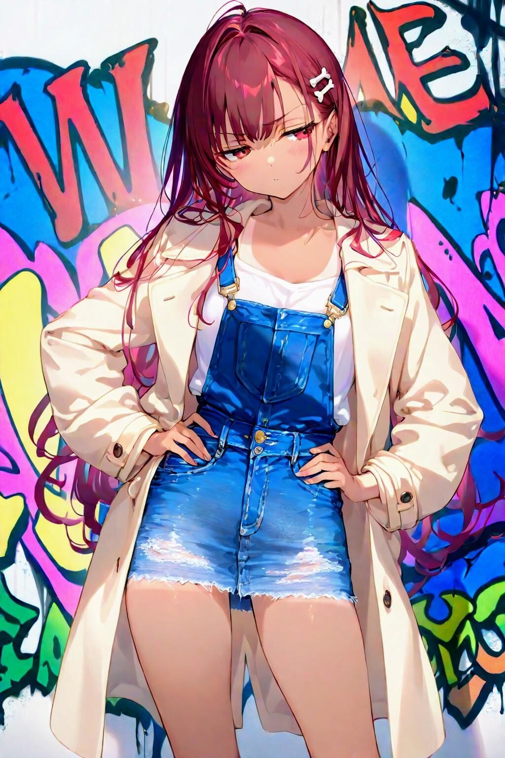 スプリングコート着た、おにくちゃん🍖