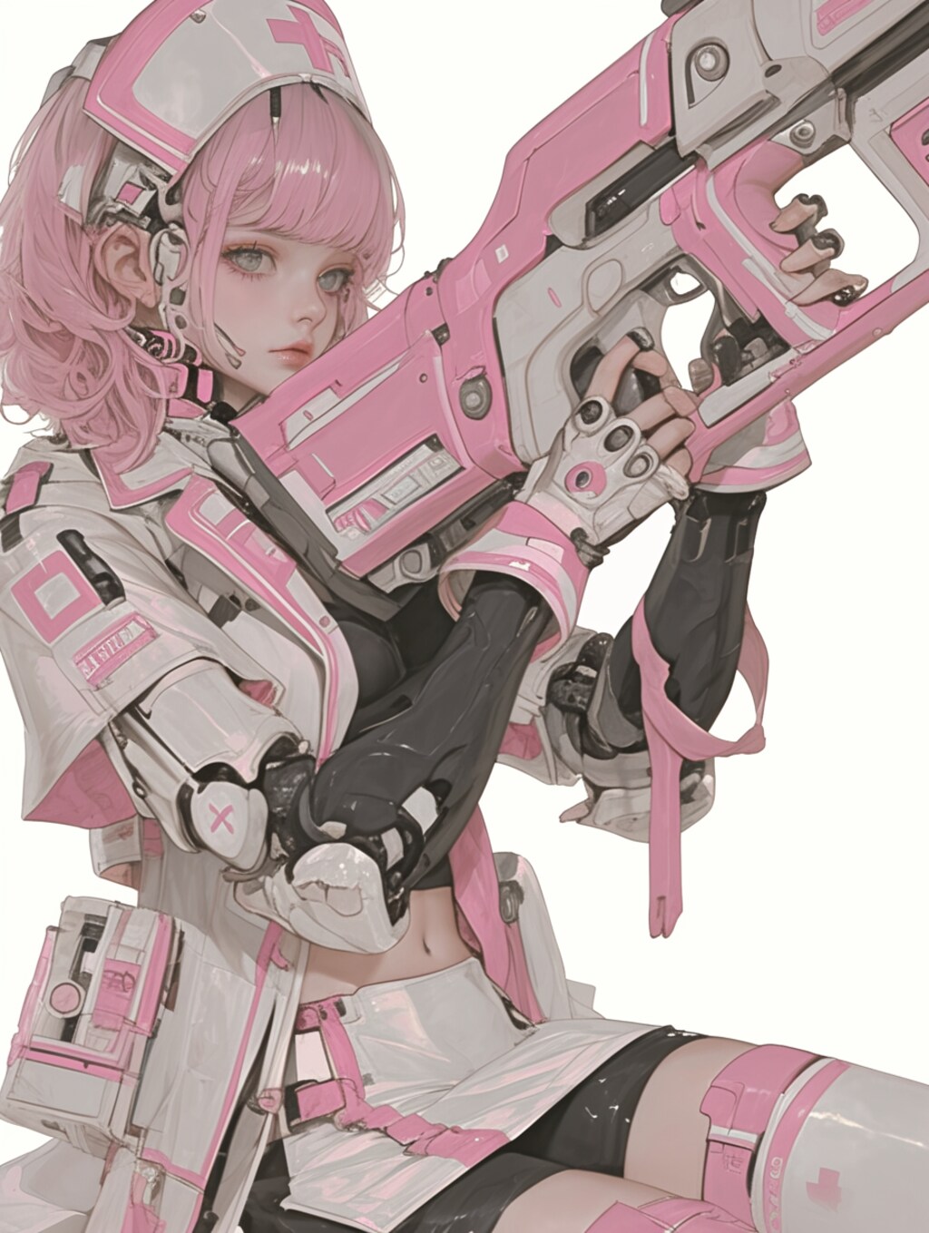 PiNK cyber nurse sci-fi mode