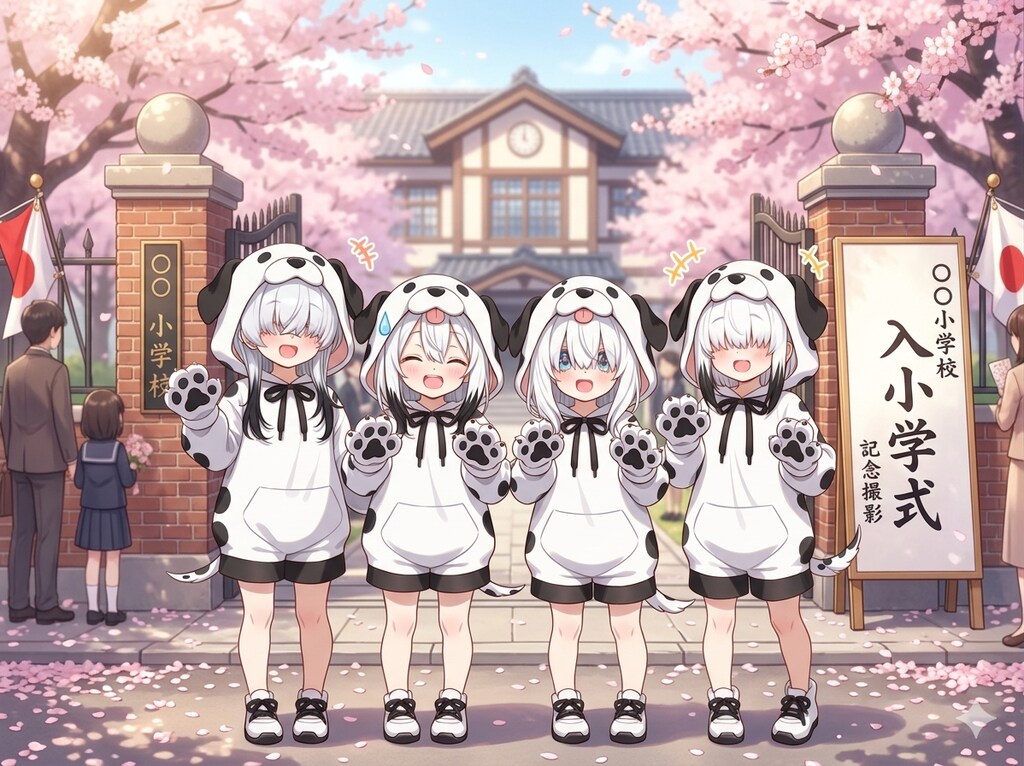 だるめしあんずのにゅうがくしき