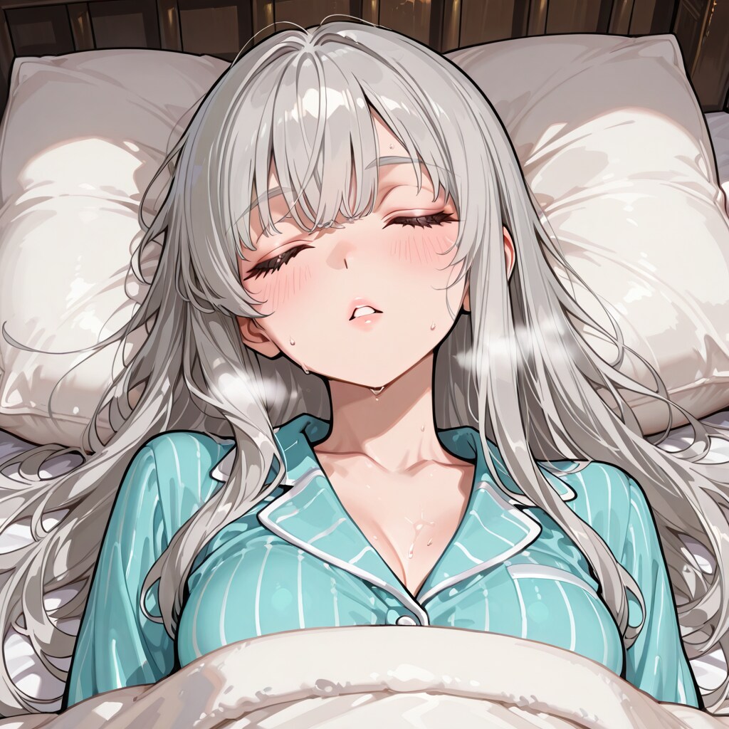 風邪で寝込むジルリィちゃん