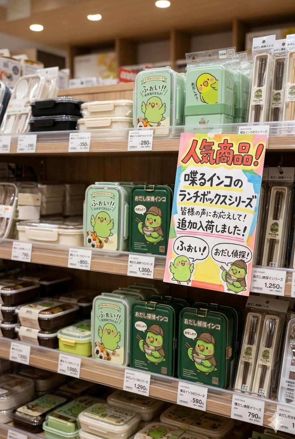 インコのランチボックスコーナー