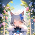 お花いっぱいねこみみナイトさん 2枚目