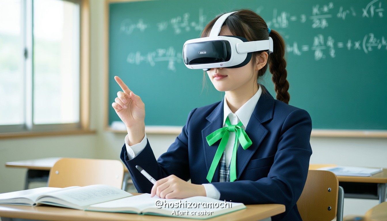 蛍光灯下の未来型学習者 - Future learners under fluorescent lights | の人気AIイラスト・グラビア