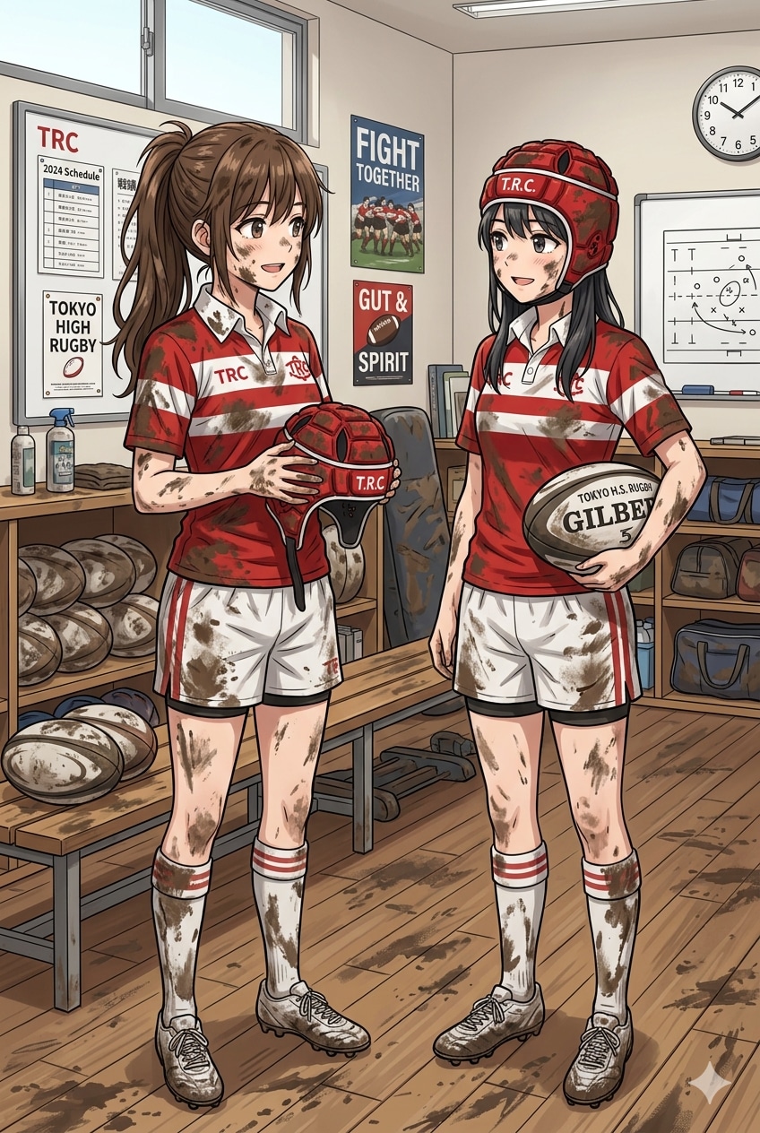 🏉泥まみれの女子ラグビー 163