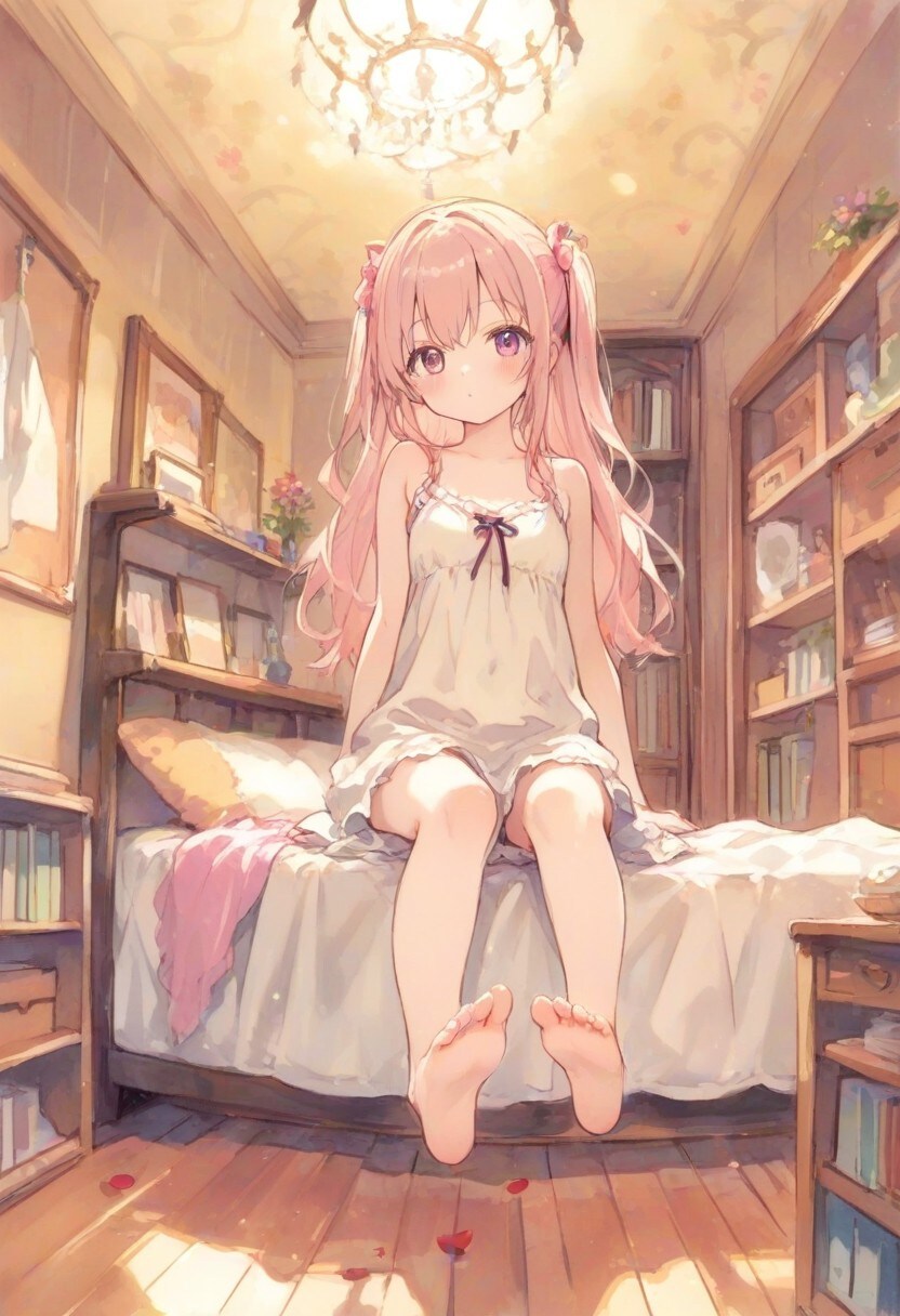 少女の部屋(水彩タッチ)(88)