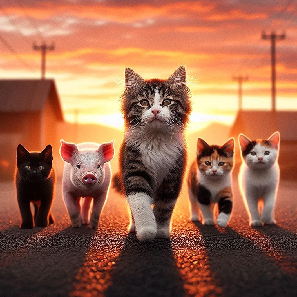 五匹の猫