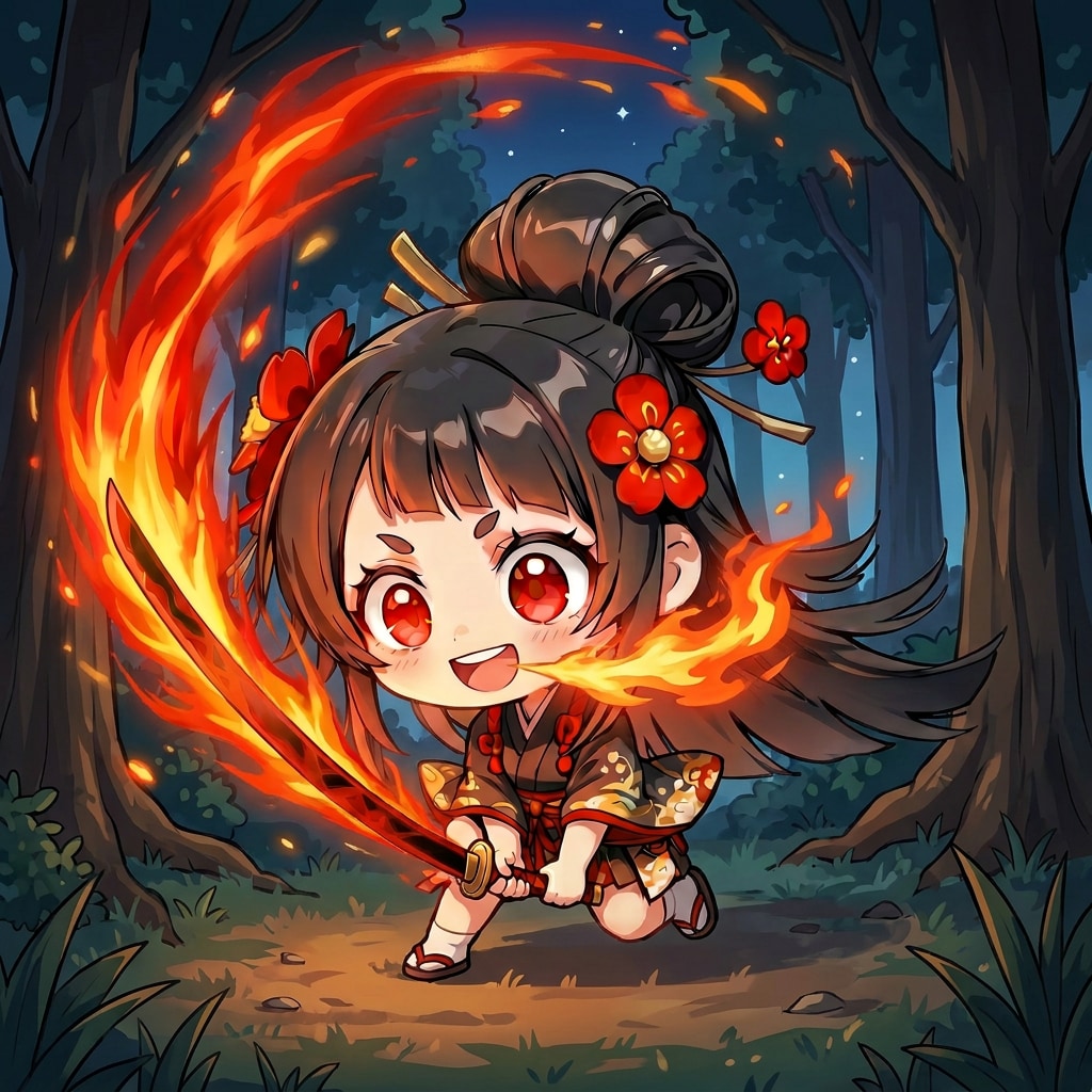 ミニトキヒメ(日の呼吸・壱ノ型円舞) | の人気AIイラスト・グラビア