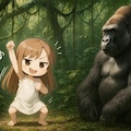 ジャングルのゴリラが出たり出なかったりしろ。出てきてください 3枚目