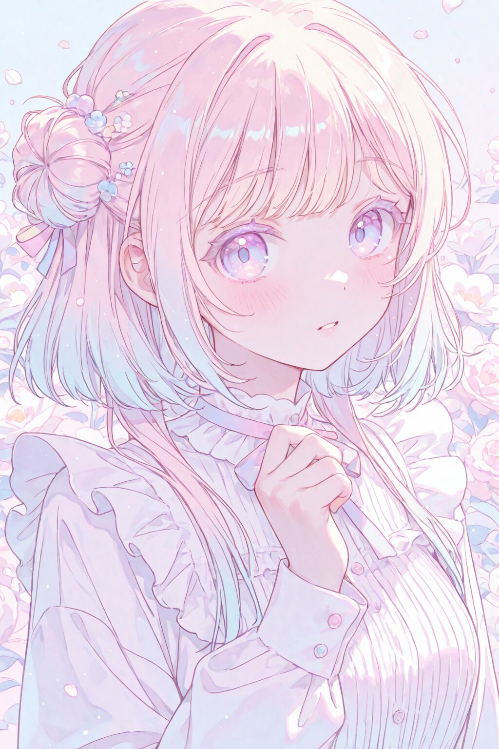 パステルの女性