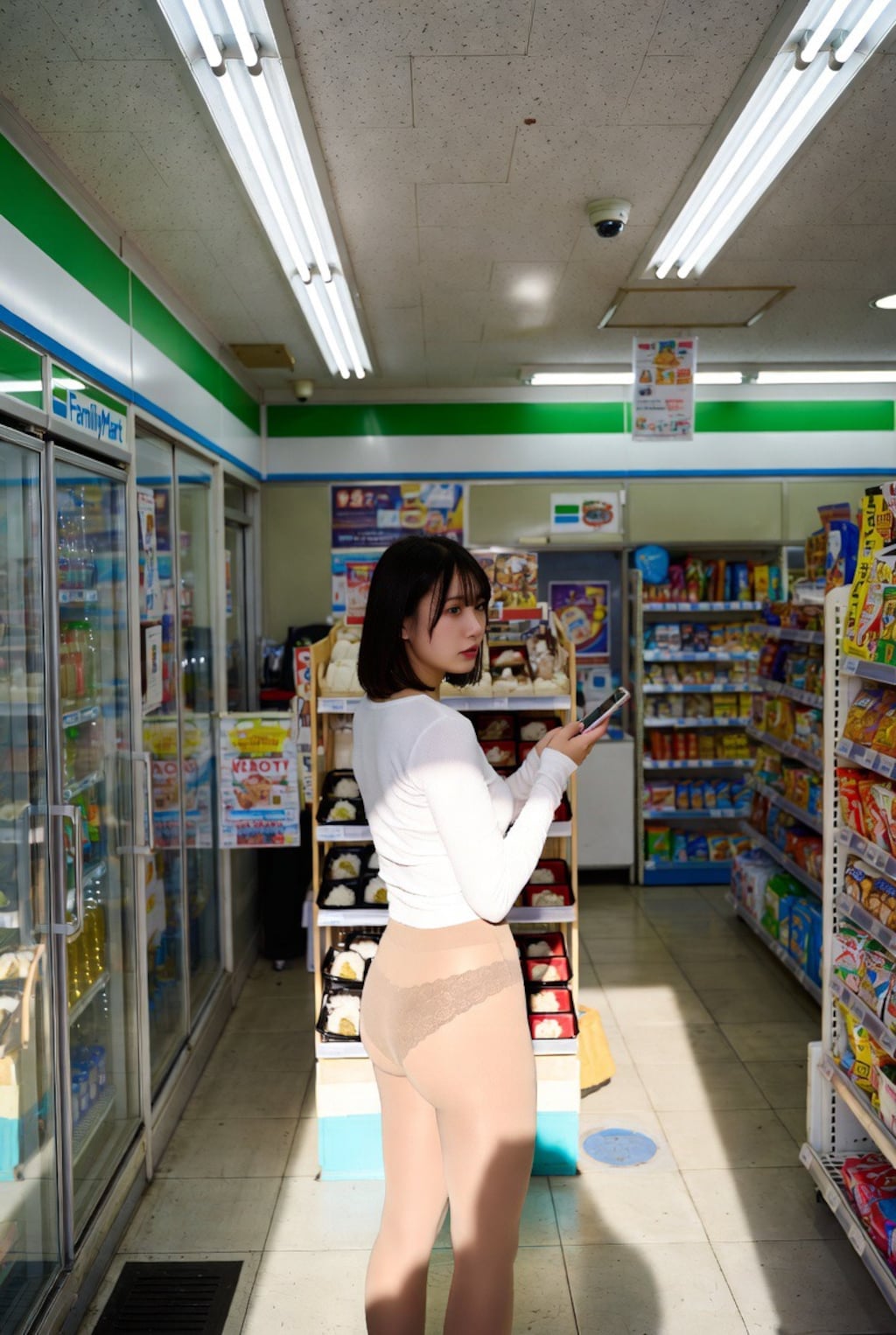 先輩のパンツスーツ透けすぎ問題