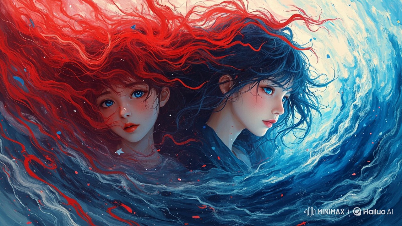 赤と青の色彩