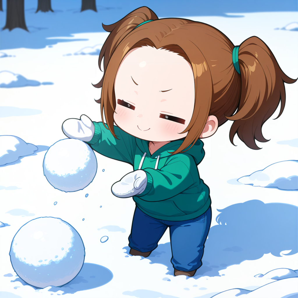 雪遊び