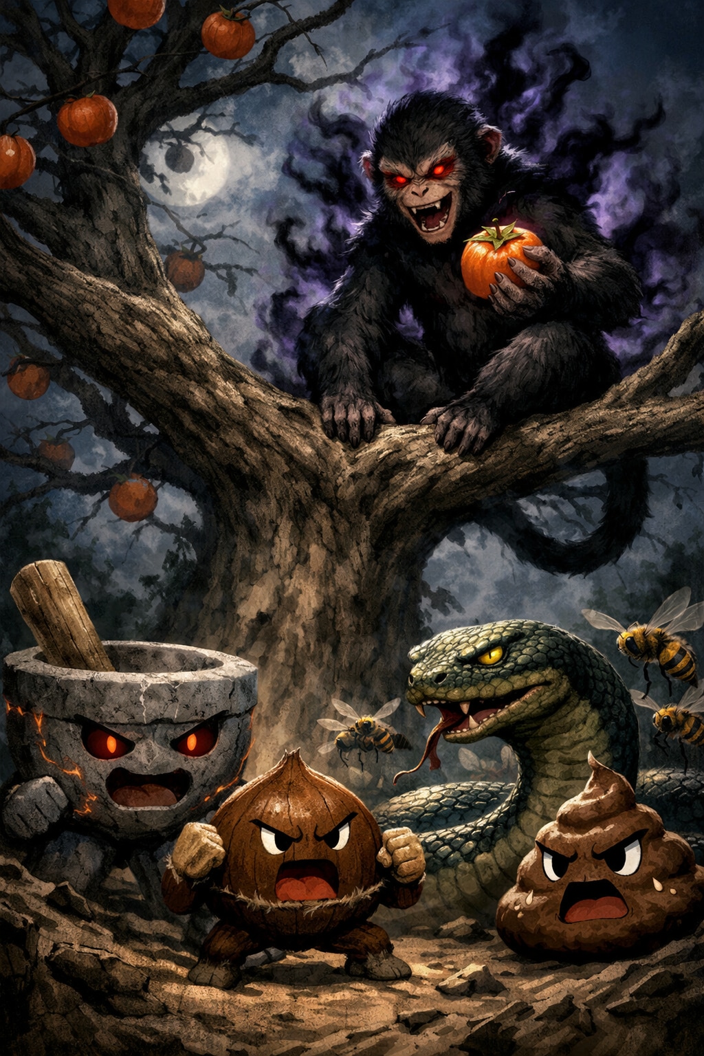 暗黒さるかに合戦 | の人気AIイラスト・グラビア