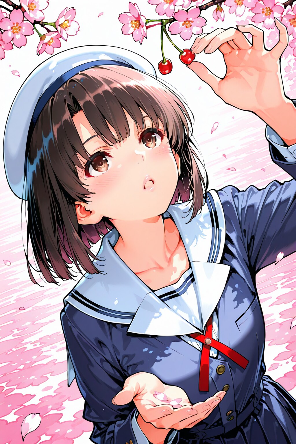 桜の頃……、さくらんぼにはまだ速いが……