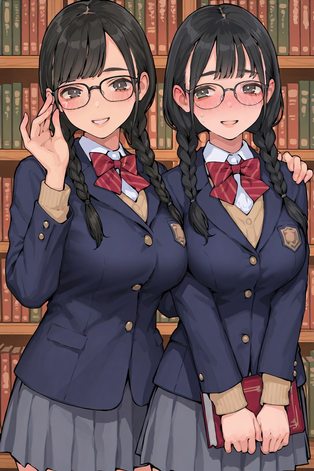 図書室とメガネ少女（HOLE）