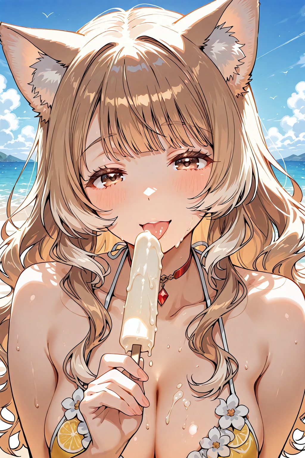 アイス舐めてるだけです