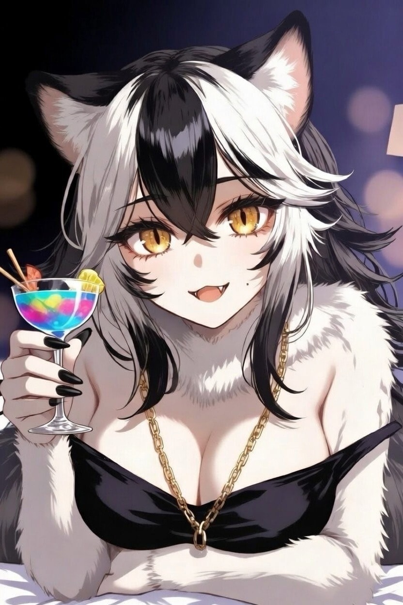 ダウナー系猫ケモお姉さん | の人気AIイラスト・グラビア