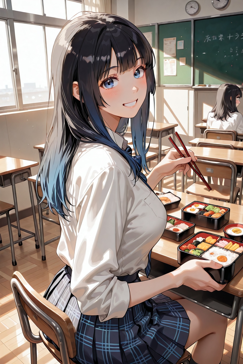 お昼ごはん食べよ♪ | の人気AIイラスト・グラビア