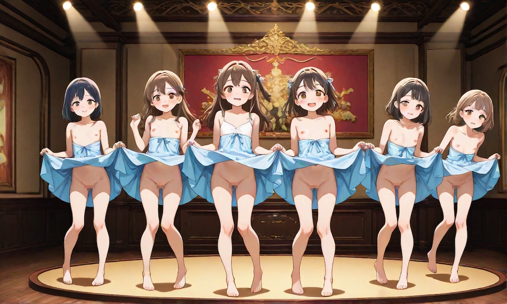 [12枚] Auction for Underdeveloped Girls 未発達少女オークション　あなたが愛する少女に、きっと出会える・・・（ロリっ子大集合・大人向け５５７の１）