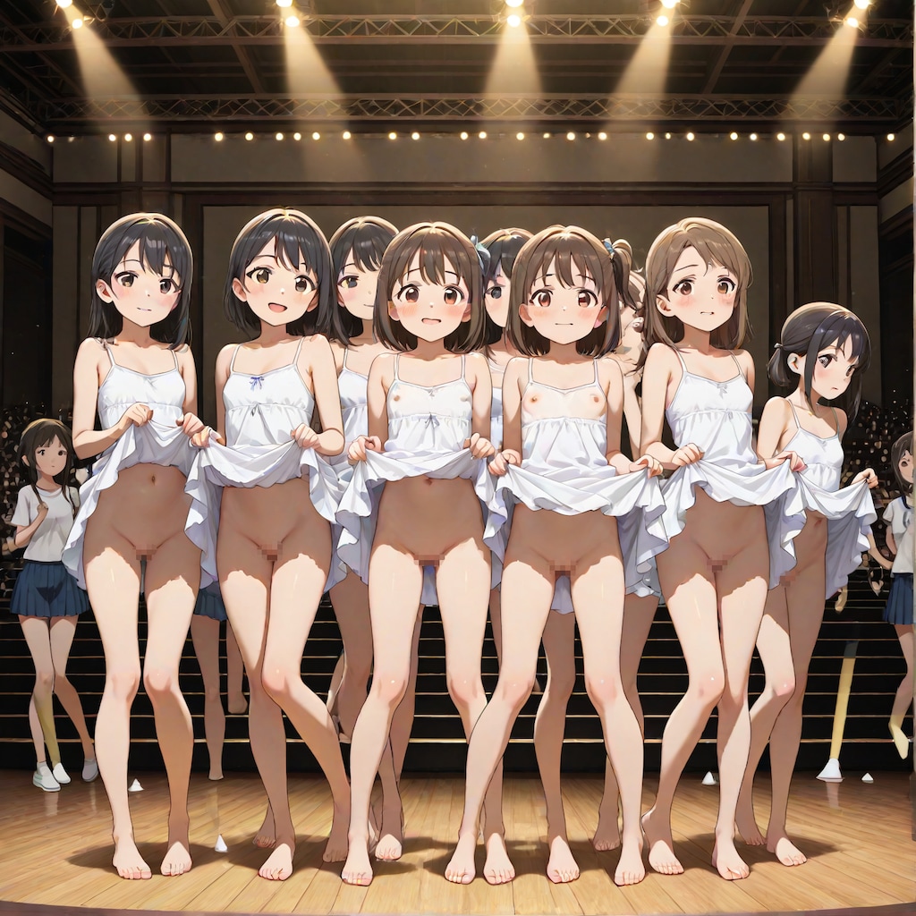 [12枚] Auction for Underdeveloped Girls 未発達少女オークション　あなたが愛する少女に、きっと出会える・・・（ロリっ子大集合・大人向け５５７の１）