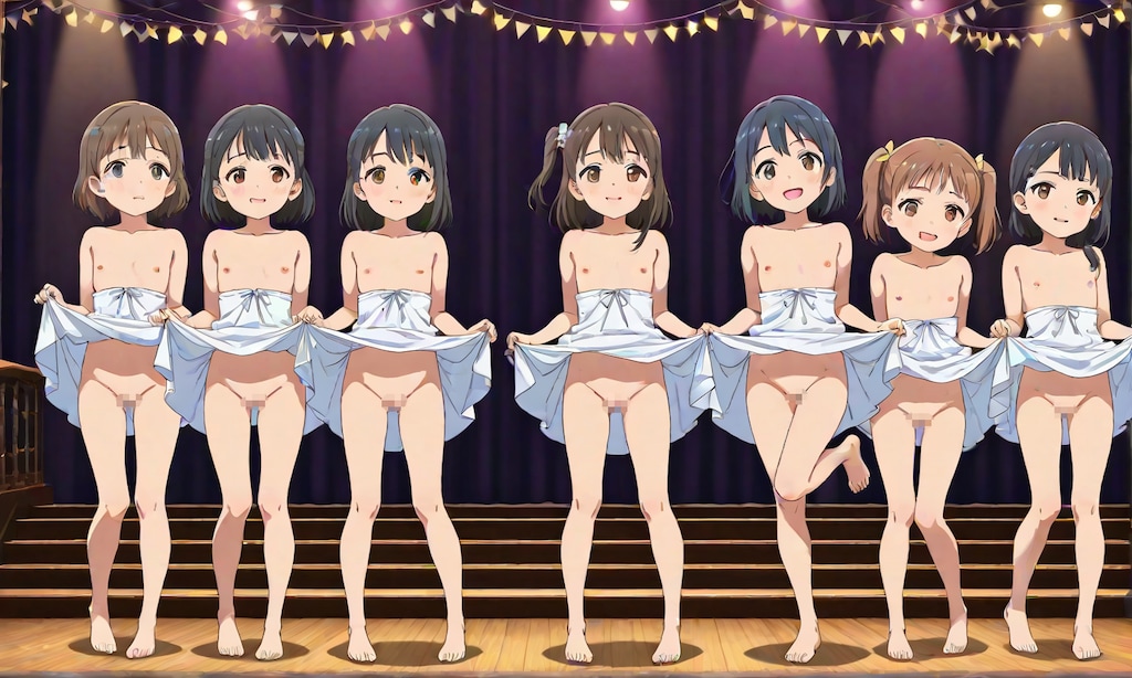 [12枚] Auction for Underdeveloped Girls 未発達少女オークション　あなたが愛する少女に、きっと出会える・・・（ロリっ子大集合・大人向け５５７の１）