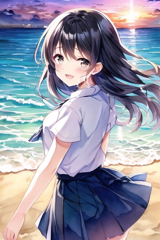夕焼けの涙
