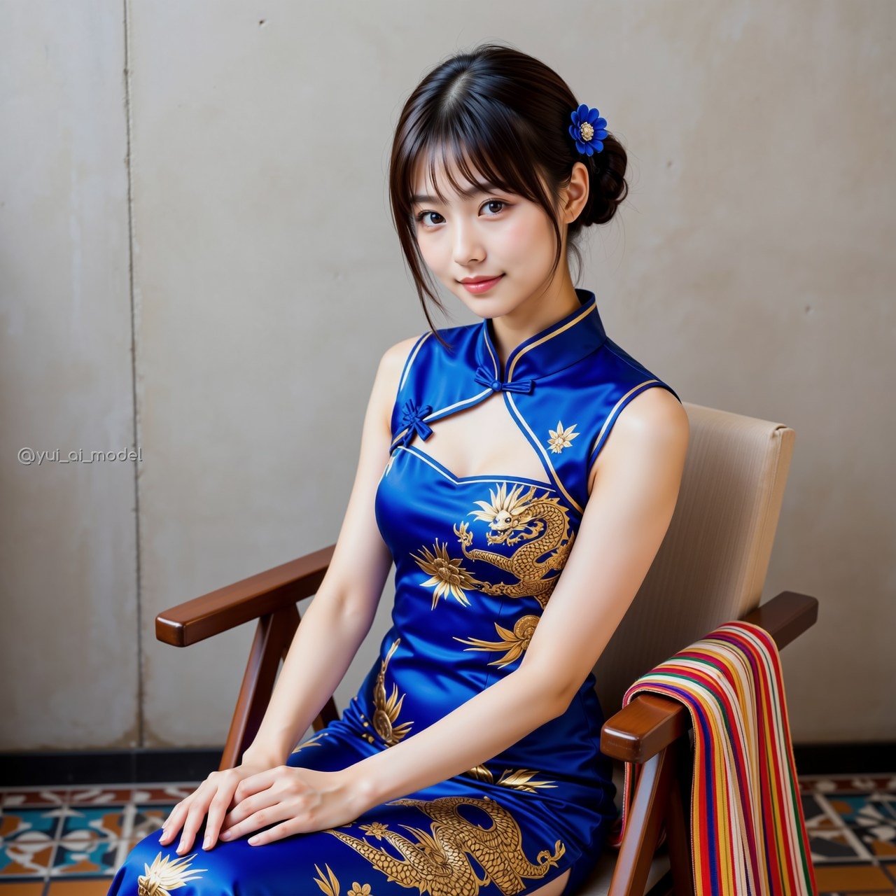 ビビッドな青 beauty-224 | の人気AIイラスト・グラビア