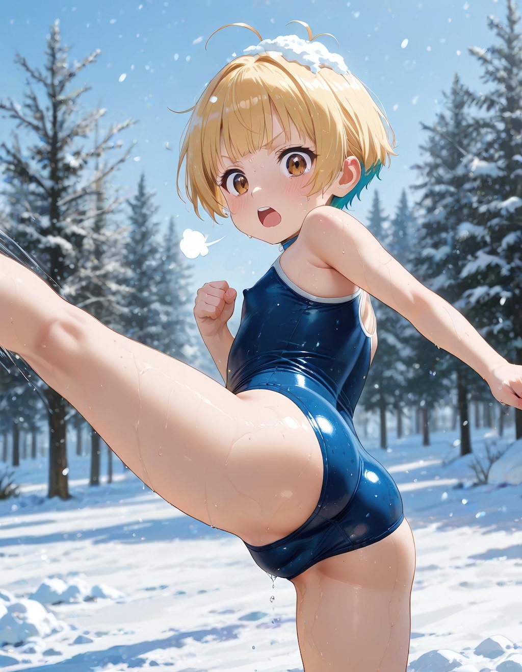 雪と水着IIII