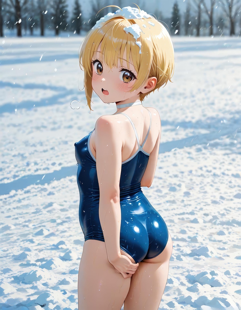 雪と水着IIII