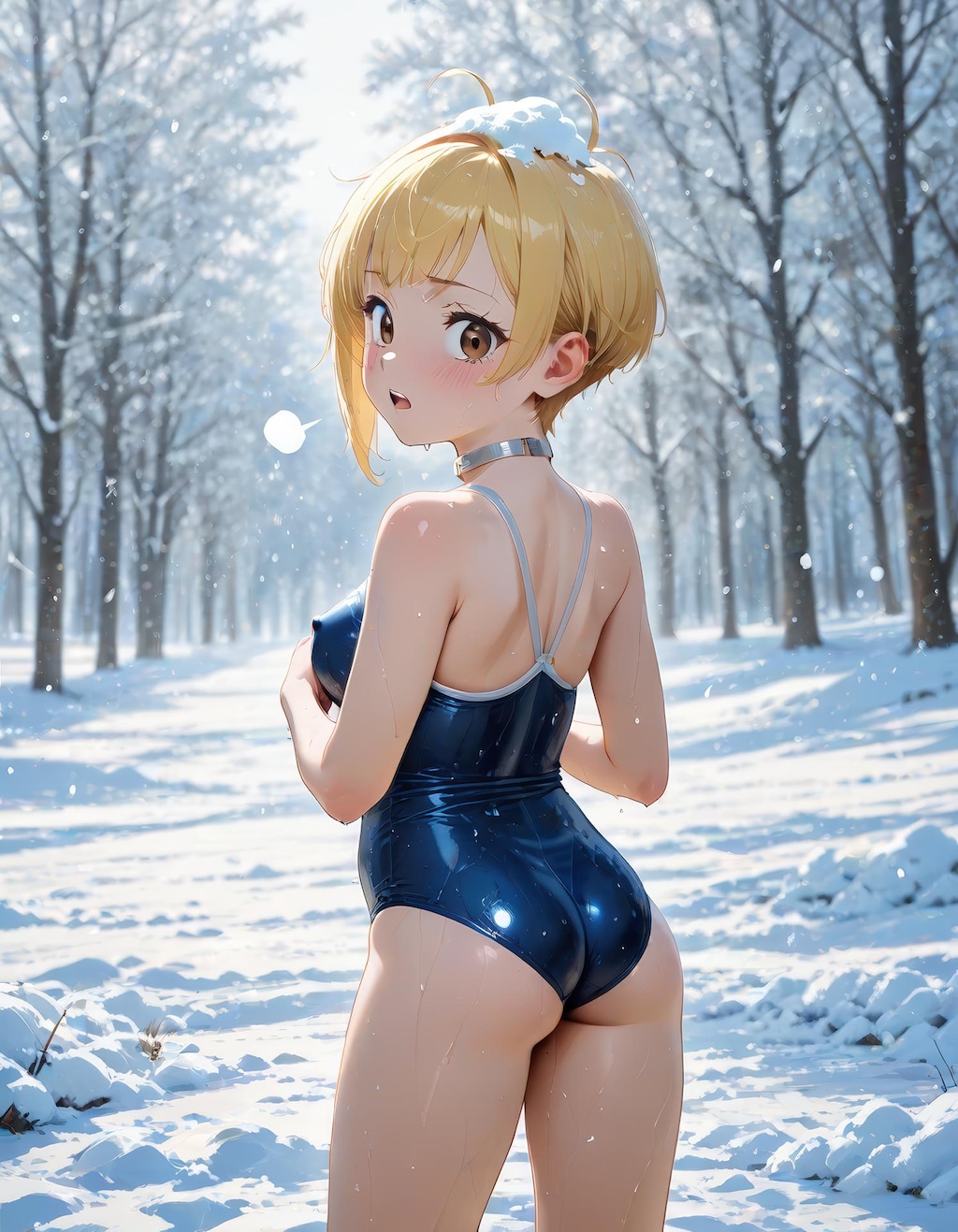 雪と水着IIII
