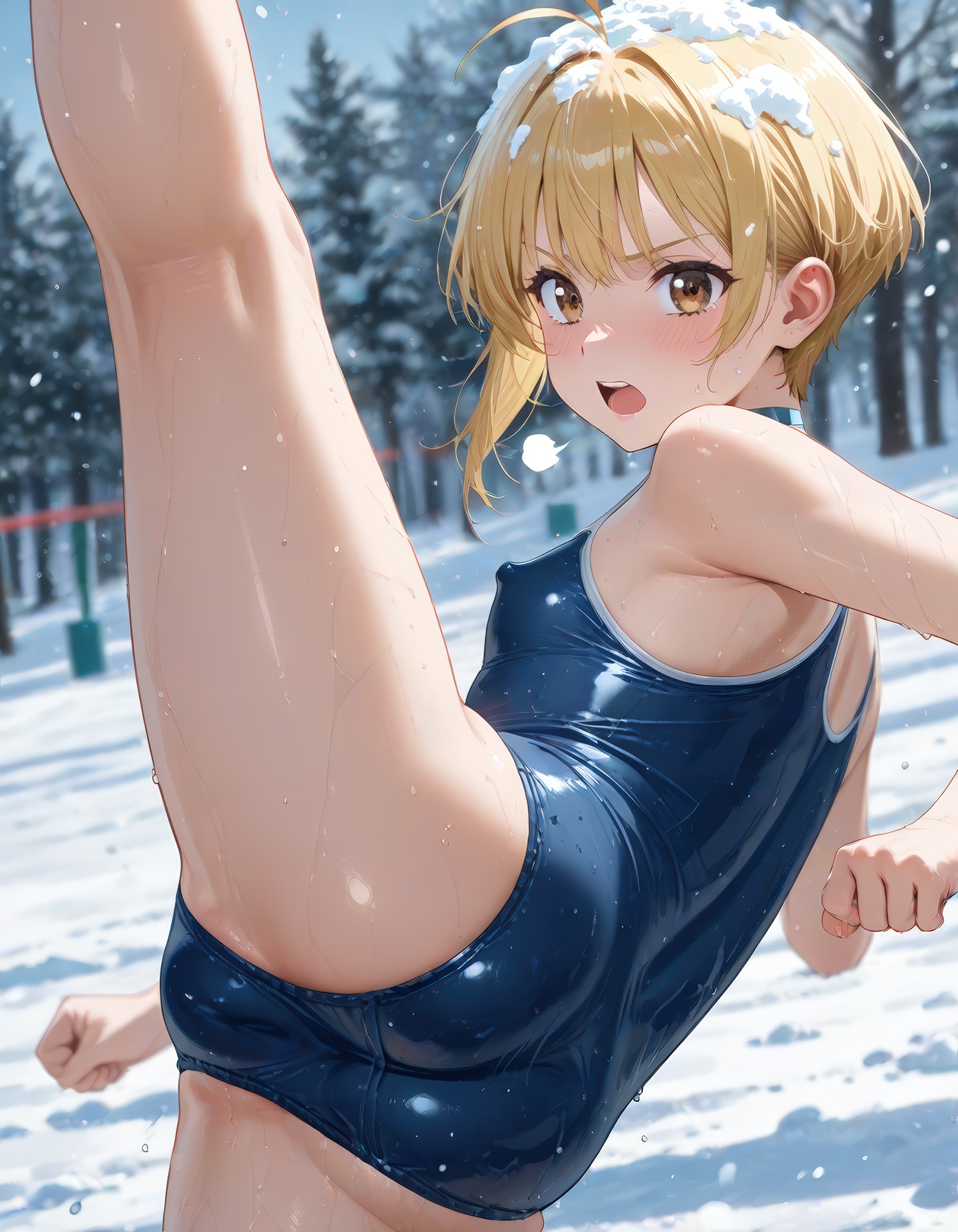 雪と水着IIII
