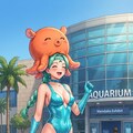 水族館でメンダコを見るベルチェ 2枚目