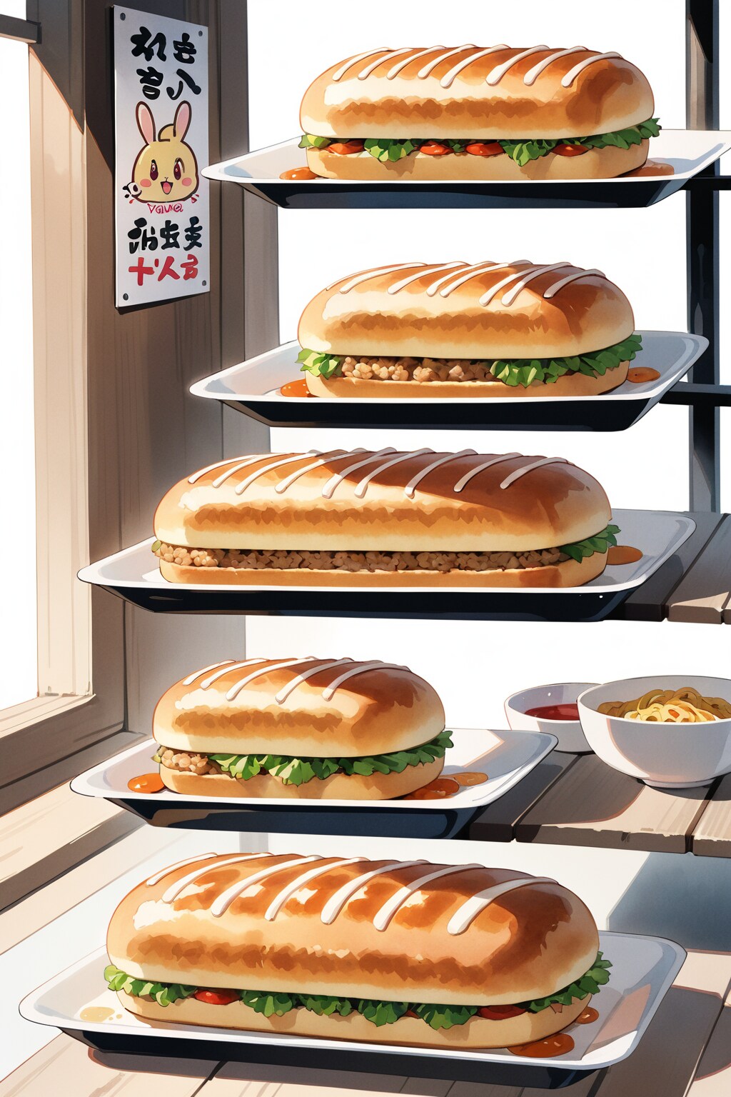 焼きそばパンチャレンジ　2024-06-13 | の人気AIイラスト・グラビア