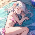 ビーチでお昼寝。 2枚目