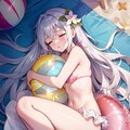 ビーチでお昼寝。 4枚目