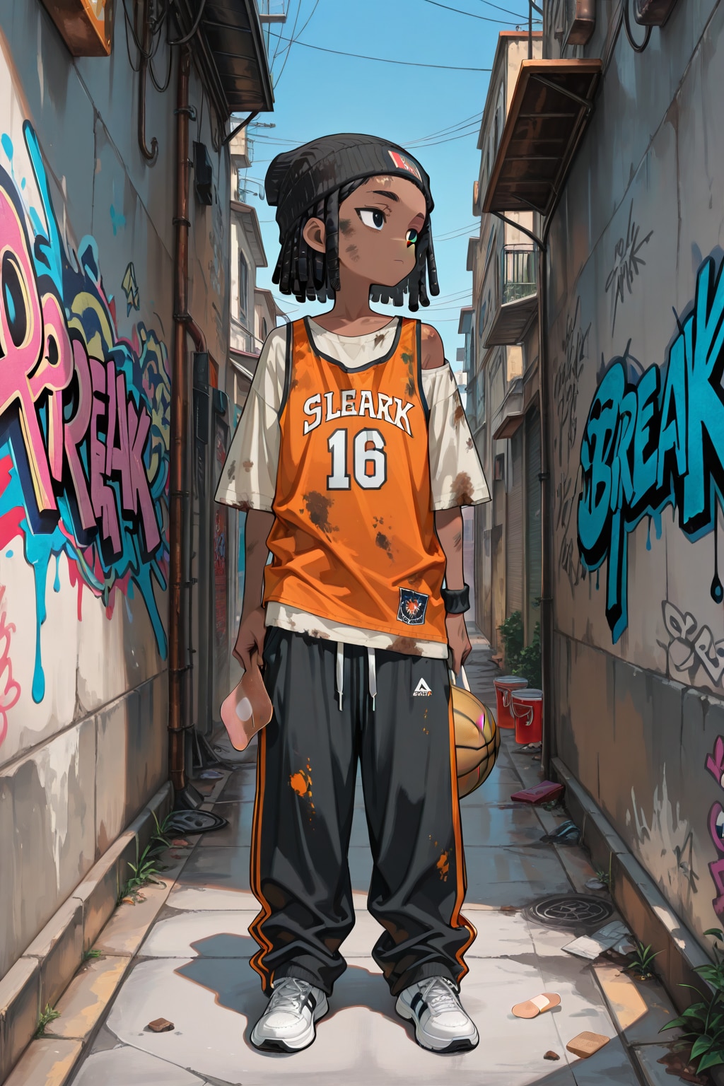 路地裏の子ども | の人気AIイラスト・グラビア