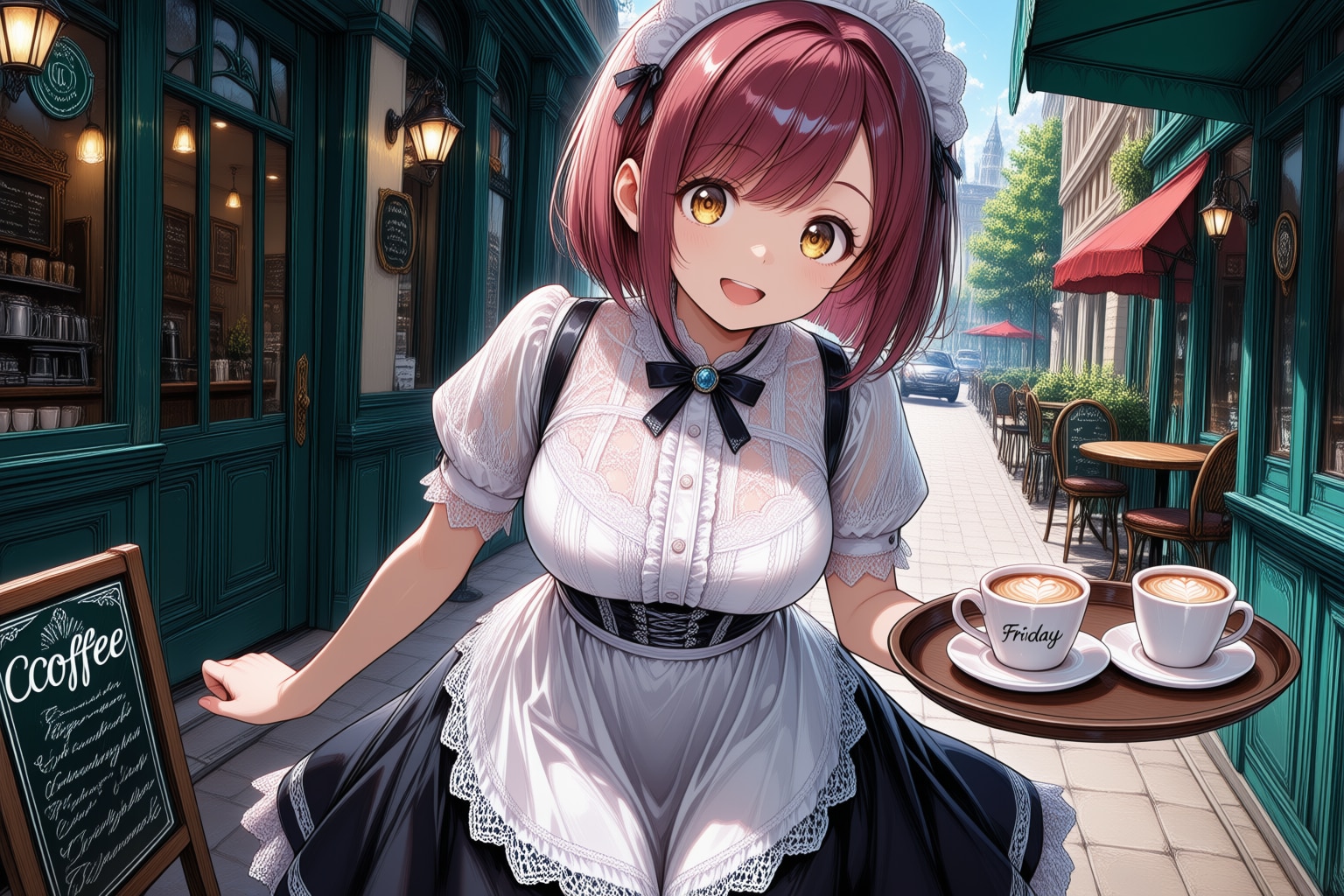 おはようございます（挨拶メイドの芽衣ちゃん）