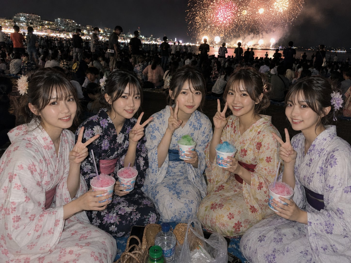 かき氷と花火と、最高の思い出。