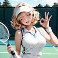 テニス選手の女の子 7枚目