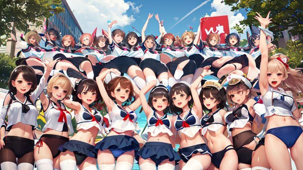 水着ブルマパンス党（悪政成敗)　10枚