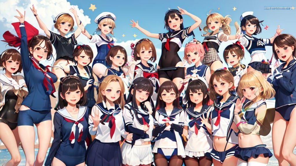 水着ブルマパンス党（悪政成敗)　10枚