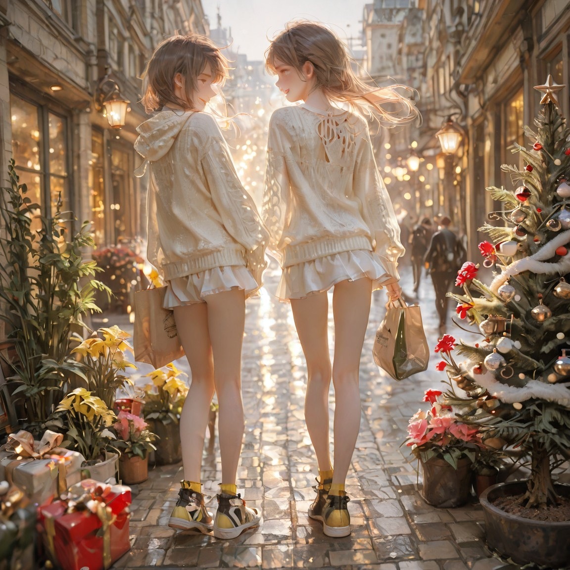 Mahonia flower Girls (12/23) | の人気AIイラスト・グラビア