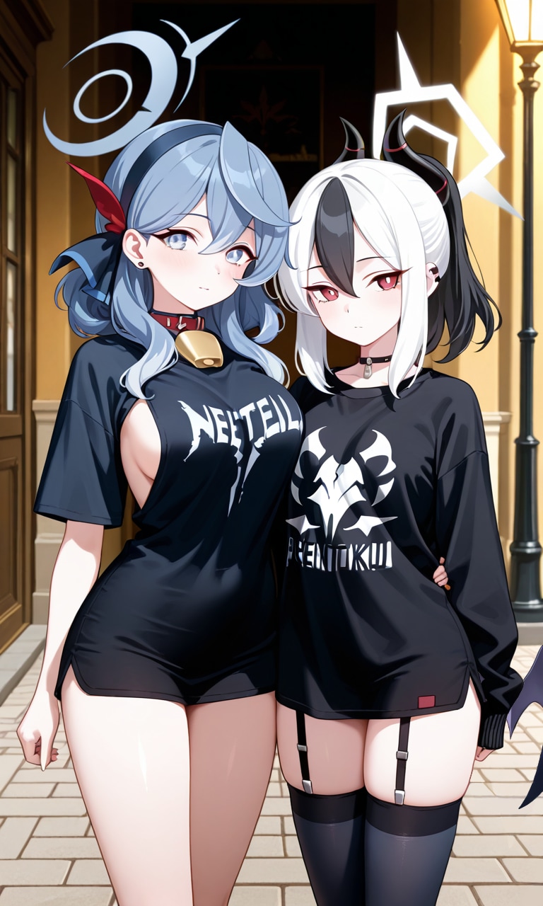 カヨコとアコ　メタルTシャツ2