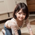 ちっぱい美女の大掃除 12枚目