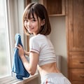 ちっぱい美女の大掃除 5枚目